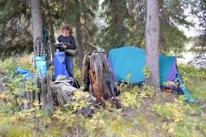 Camp on the Chatanika River