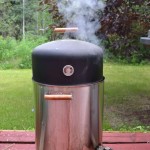 Water smoker doing its thing