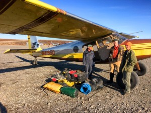 Loading up the first flight out of Happy Valley (photo by Kevin May)