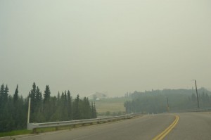 A smoky drive in to work