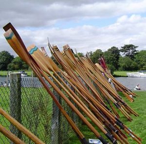 Wooden oars (Wikipedia)